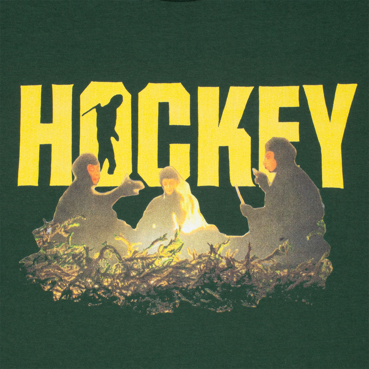 Hockey Take A Hike T-Shirt - Dark Green image 2