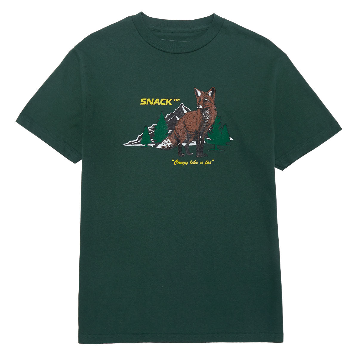 Snack Crazy Like A Fox T-Shirt - Pine image 1