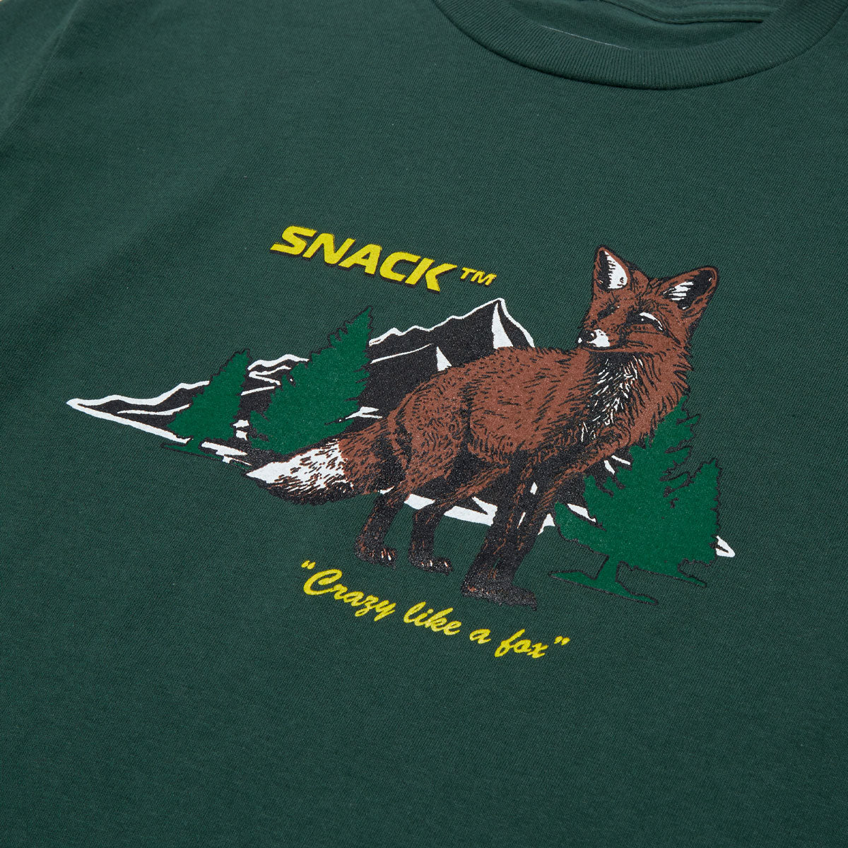 Snack Crazy Like A Fox T-Shirt - Pine image 2