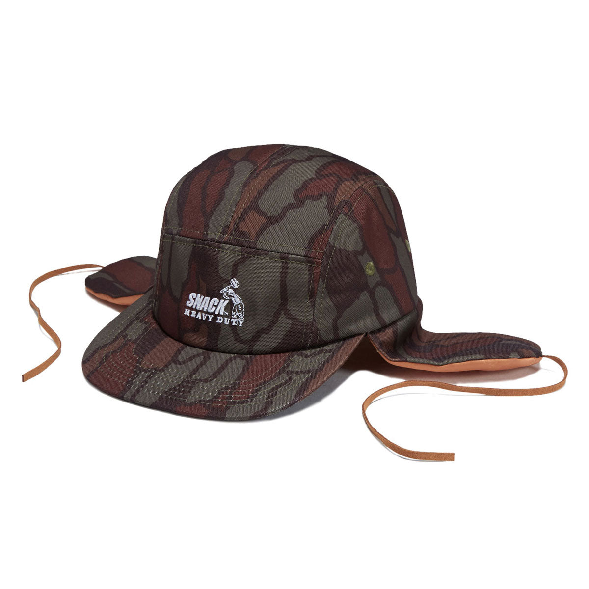 Snack Earflap Hat - Bark Camo image 1