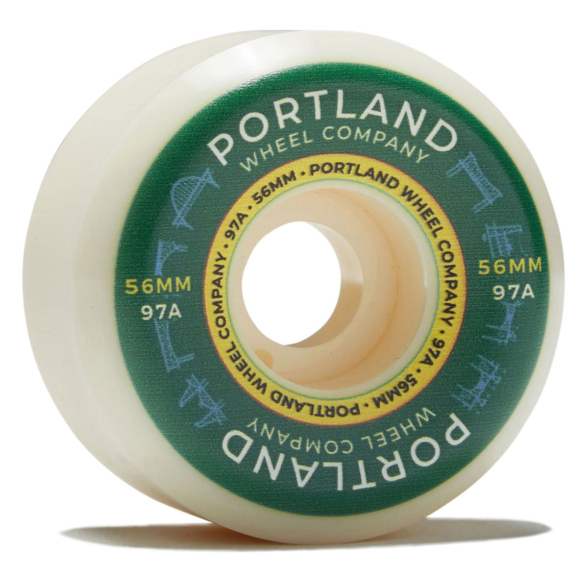 Portland Wheel Company Bridge Town 97d Skateboard Wheels - 56mm image 1