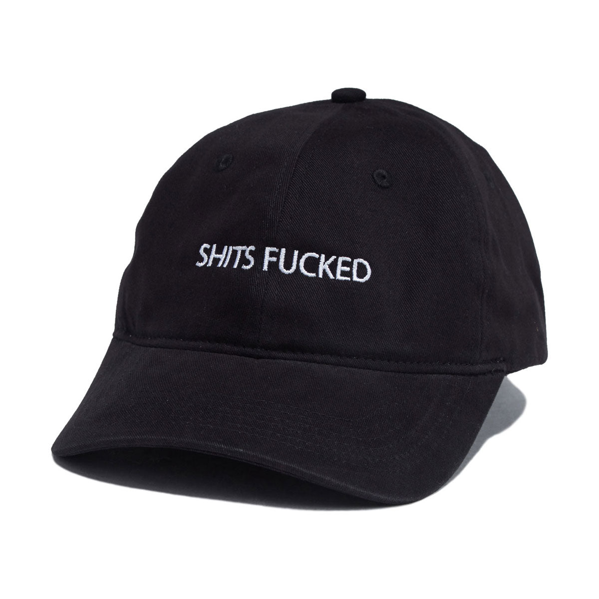 Designer Trash Shits Fucked Dad Hat - Black image 1