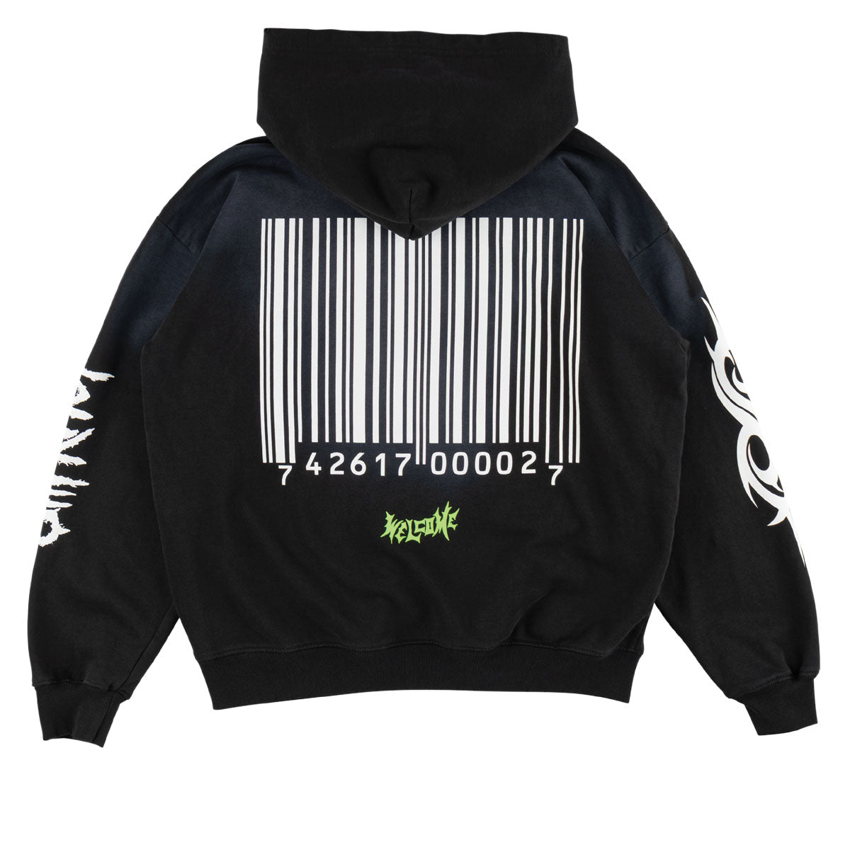 Welcome x Slipknot Ravenous Sun Fade Hoodie - Black Fade image 2