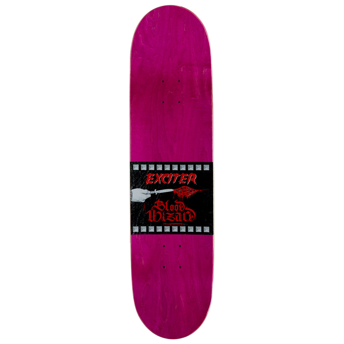 Blood Wizard Exciter Skateboard Deck - Black/White - 8.40