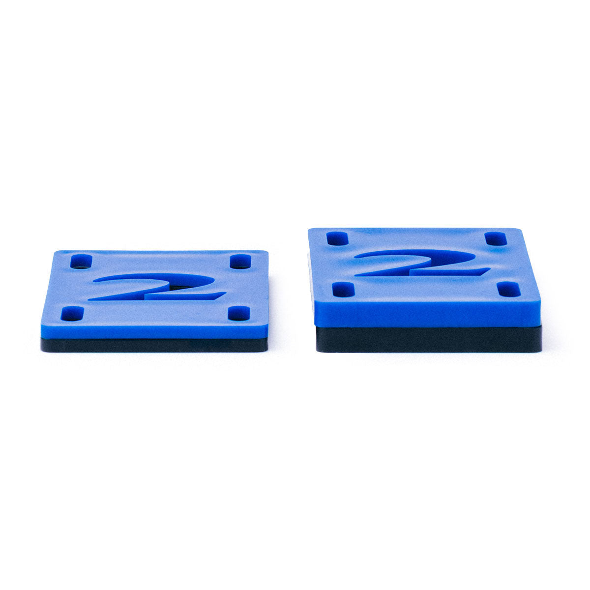 2 Riser Pads Risers - Black - 1/8