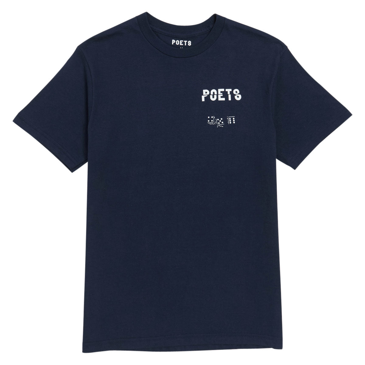 Poets Cee-Lo Screened T-Shirt - Navy image 1