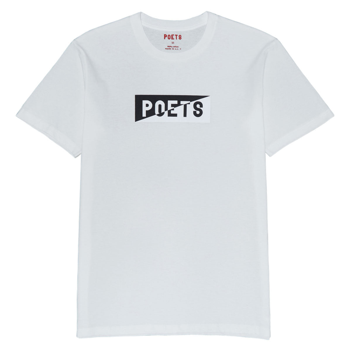 Poets Cinzano Screened T-Shirt - Natural White Cotton image 1