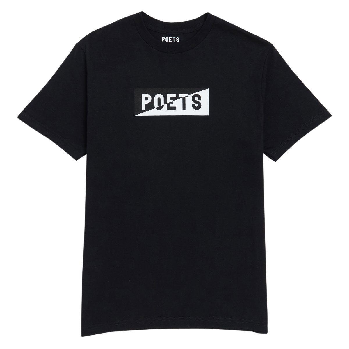 Poets Cinzano Screened T-Shirt - Black image 1