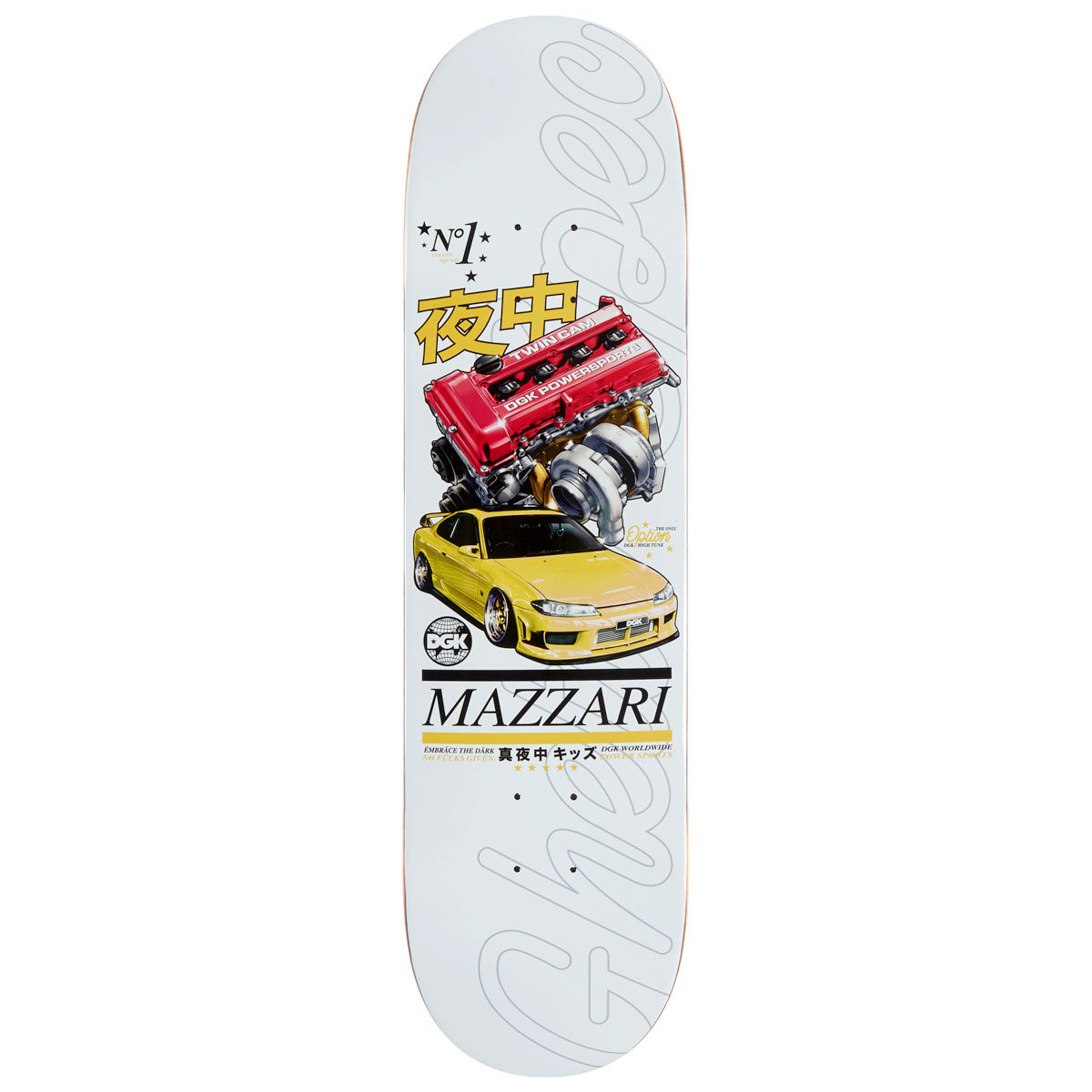DGK Only Option Mazzari Skateboard Deck - Yellow - 8.38