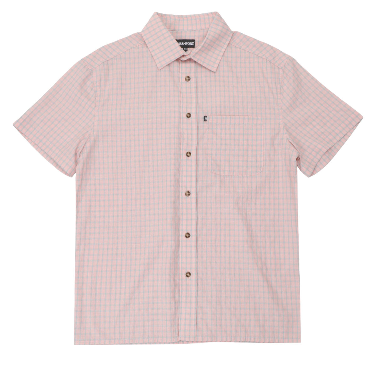 Passport Workers Check Shirt - Light Pink image 1