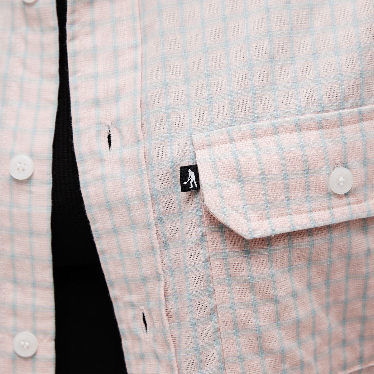 Passport Workers Check Shirt - Light Pink image 2