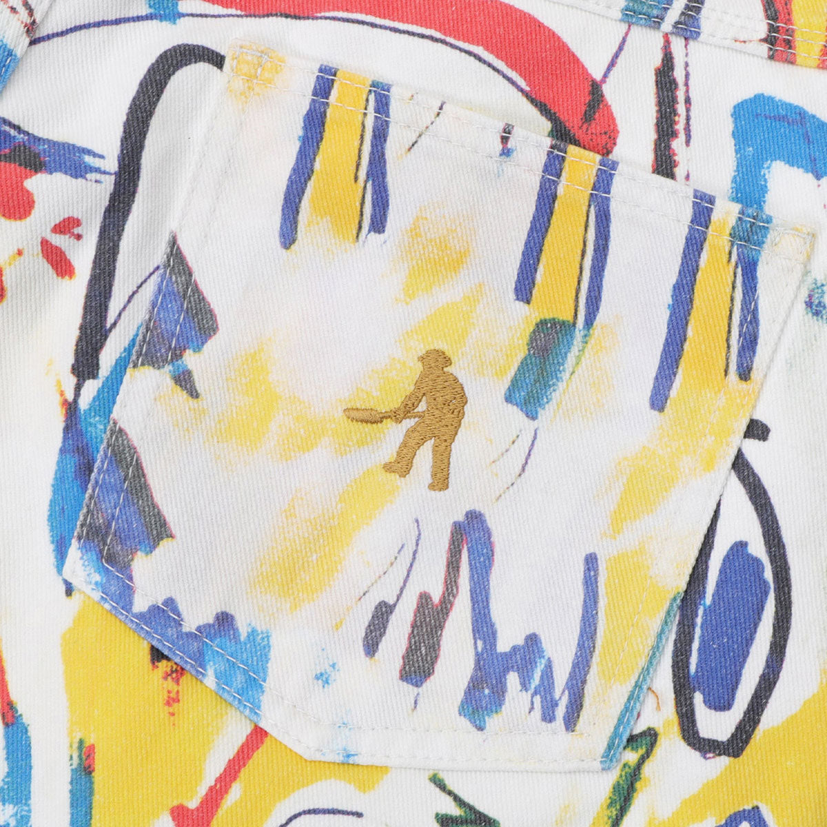 Passport Goes Around Workers Club Classic Jeans - Multi image 4