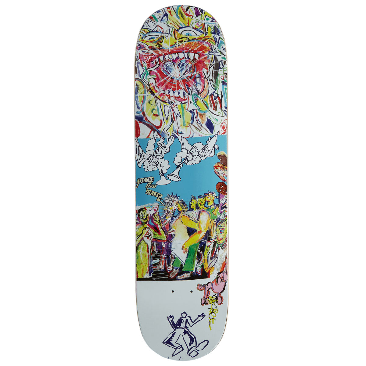 Passport Heaven & Hell Series Deeds Not Creeds Skateboard Deck - 8.125