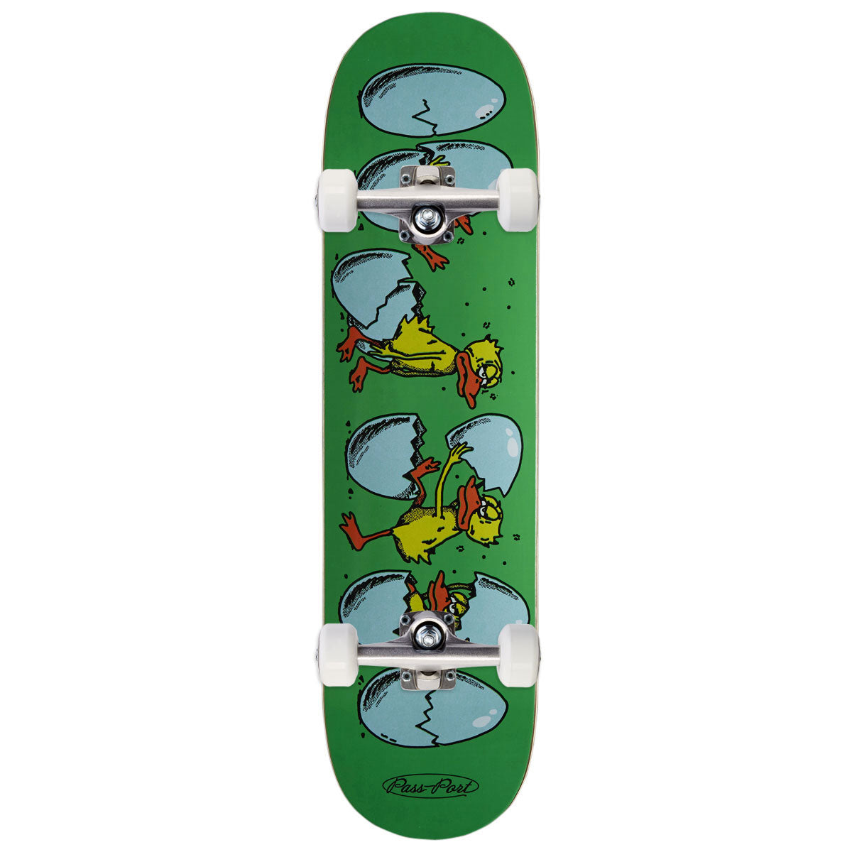 Passport Over It Series Born Tired Skateboard Complete - 8.00