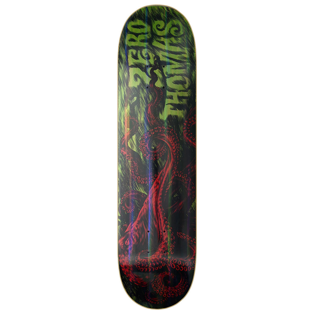 Zero Thomas Octopus Holographic Skateboard Deck - Red - 8.50