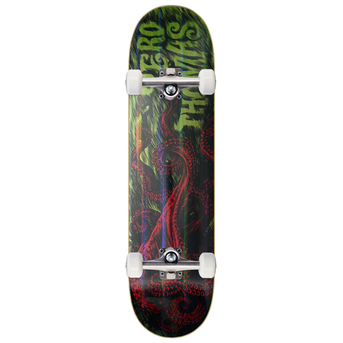 Zero Thomas Octopus Holographic Skateboard Complete - Red - 8.50