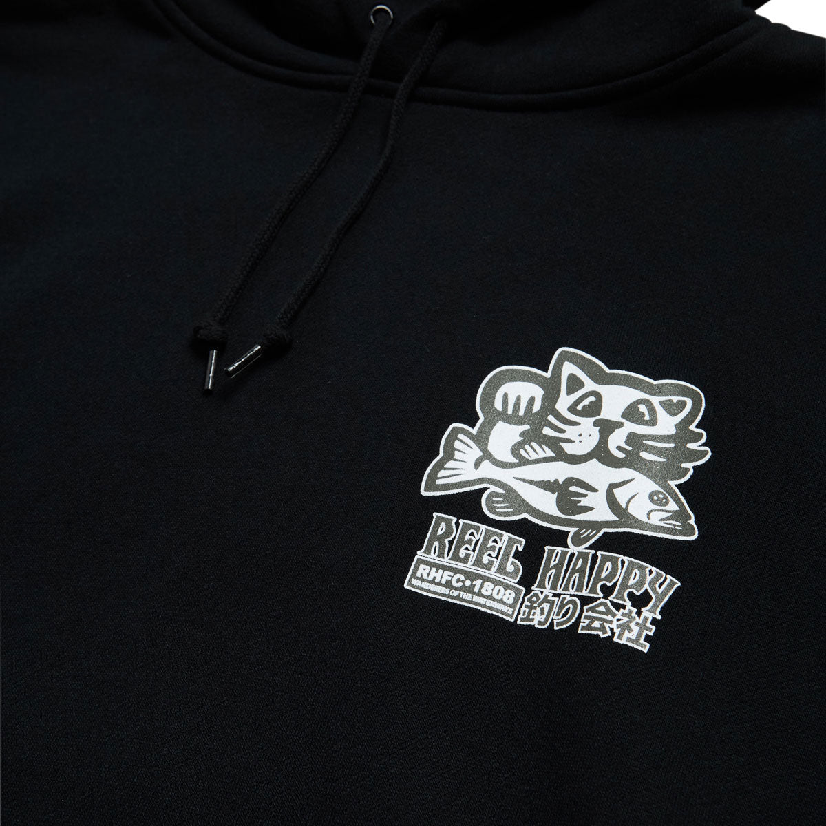 Reel Happy Masu Hoodie - Black image 4