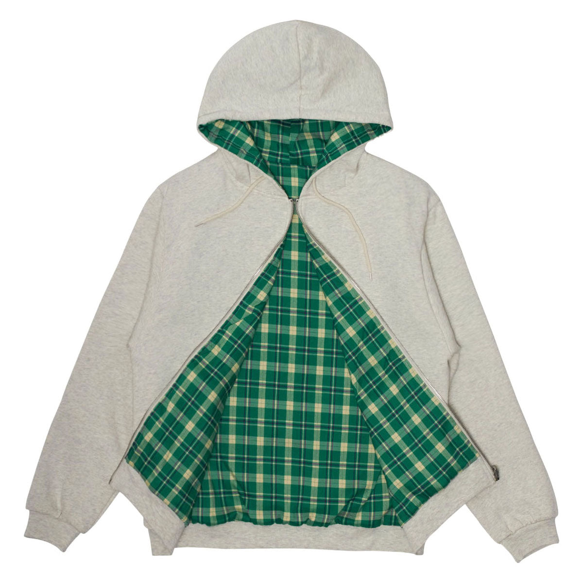 WKND Flannel Lined Zip Hoodie - Oatmeal Heather image 2