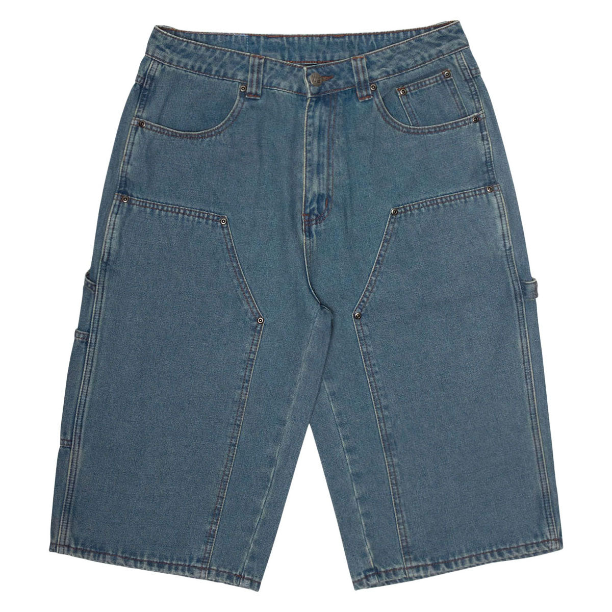 WKND Damn Near Carpenter Shorts - Washed Medium Blue image 1