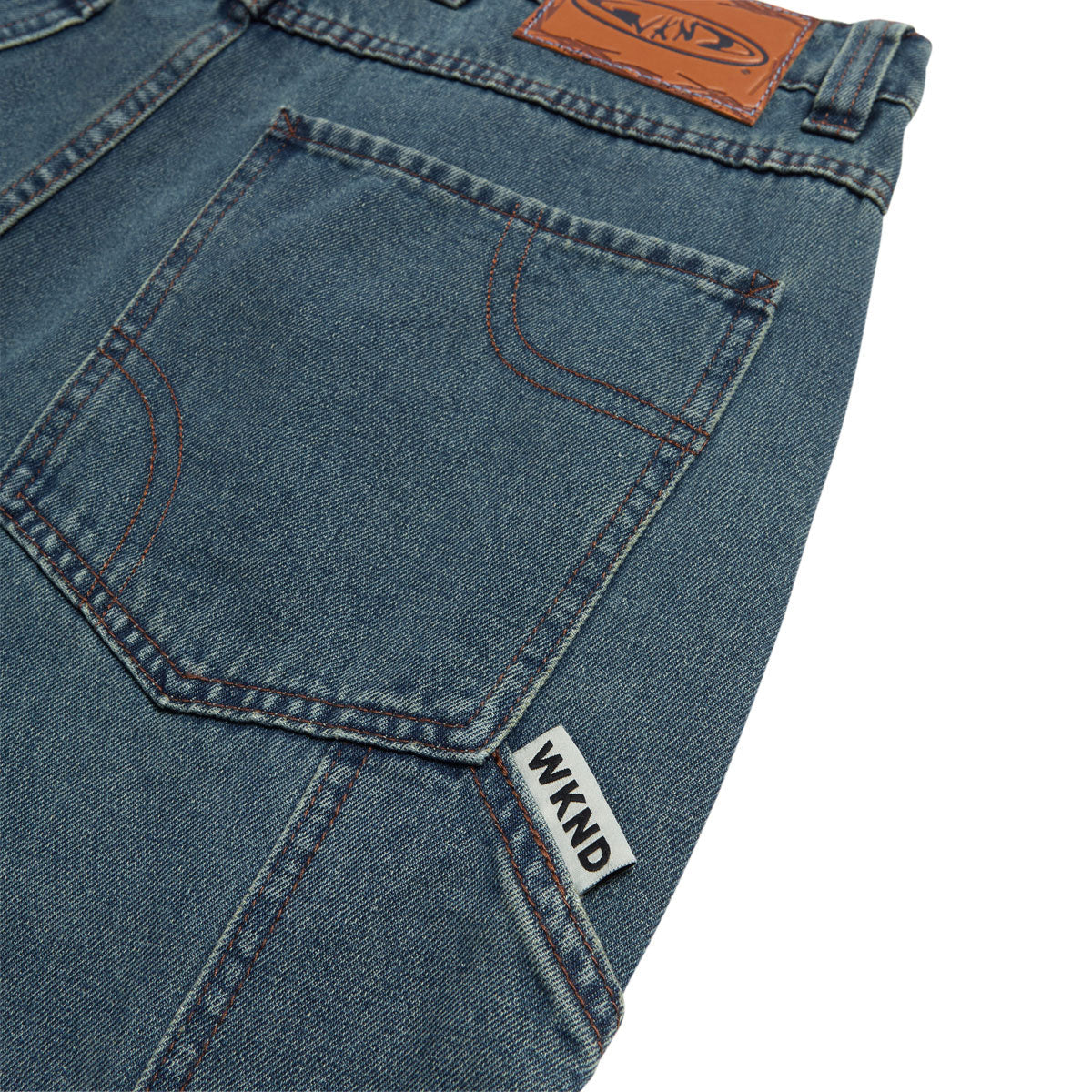 WKND Damn Near Carpenter Shorts - Washed Medium Blue image 3