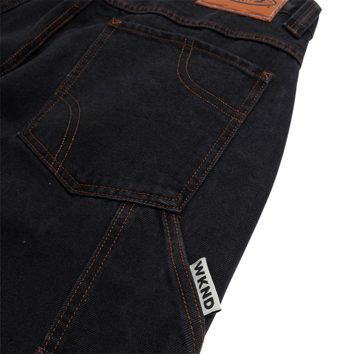 WKND Damn Near Carpenter Double Knee Jeans - Black image 4