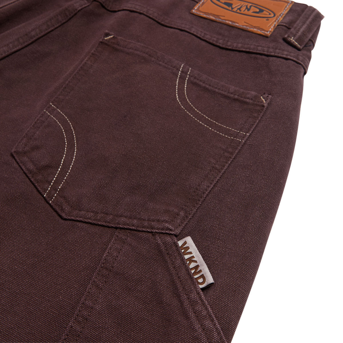 WKND Damn Near Carpenter Single Knee Canvas Pants - Brown image 4