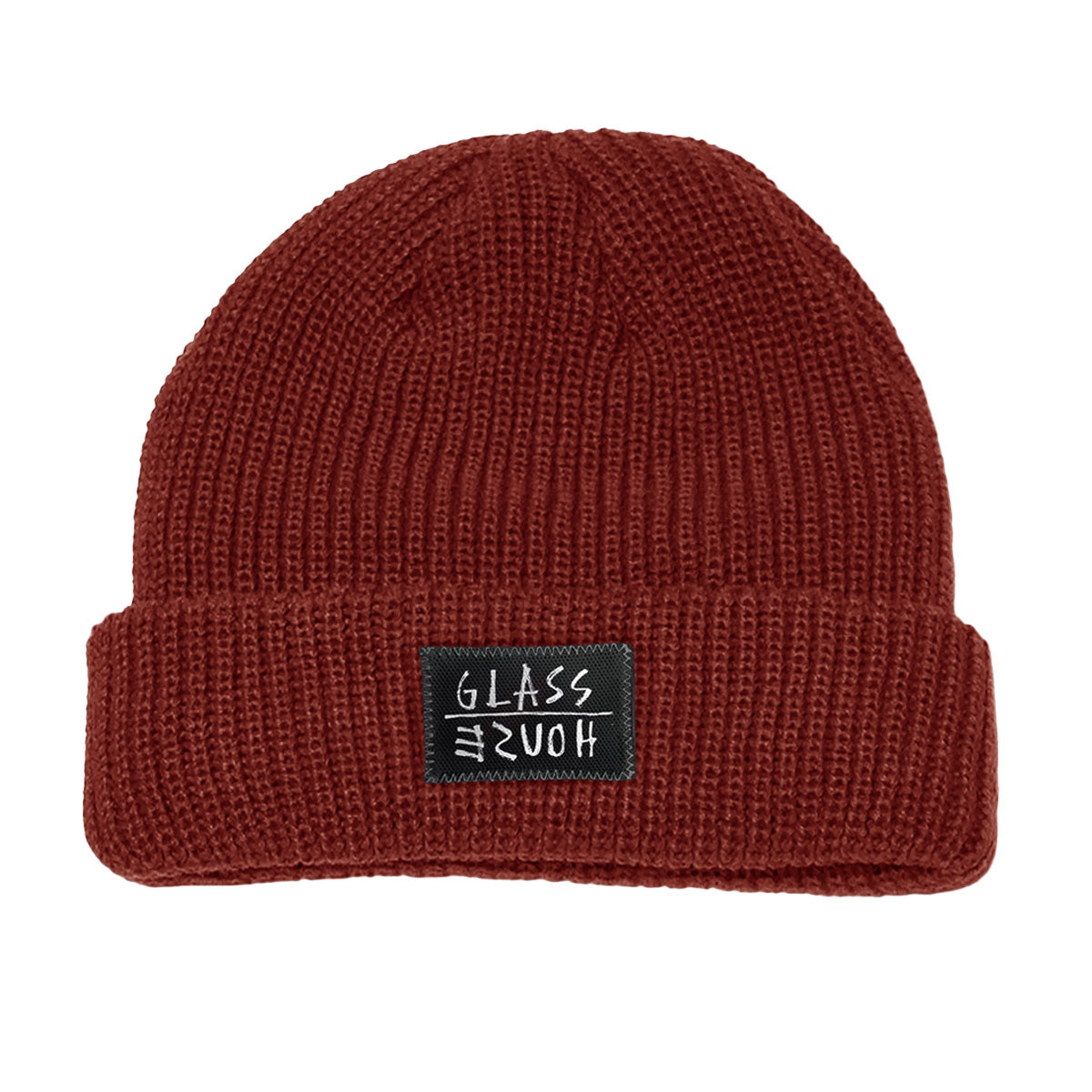 Glass House Memo Roll Up Beanie - Brick image 1