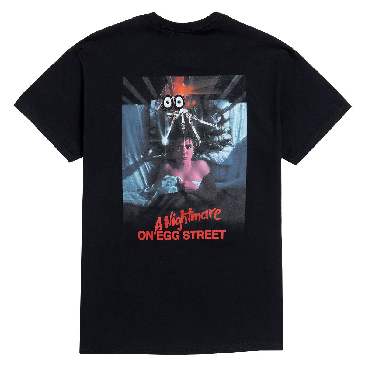 Heroin Nightmare On Egg Street T-Shirt - Black image 1