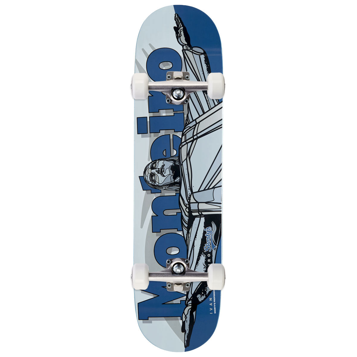 Shorty's Ivan Monteiro Redeemer Skateboard Complete - Blue - 8.00