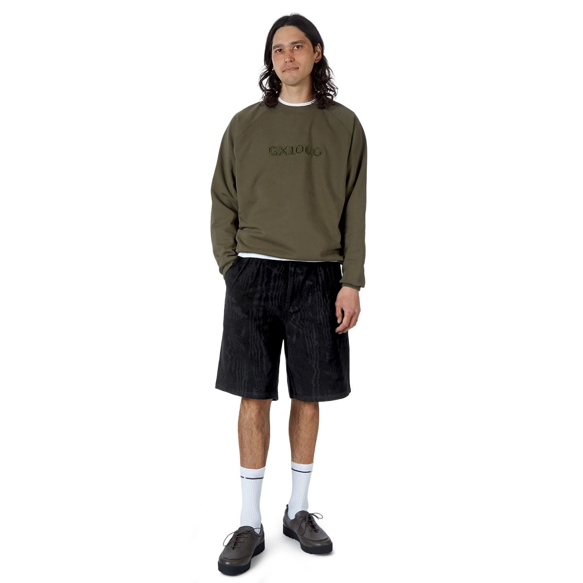 CCS Amoir Libre Pleated Shorts - Black Distortion image 4