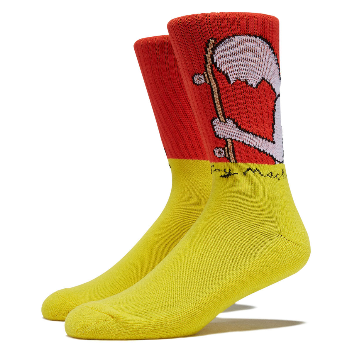 Toy Machine Skater Socks - Yellow image 1