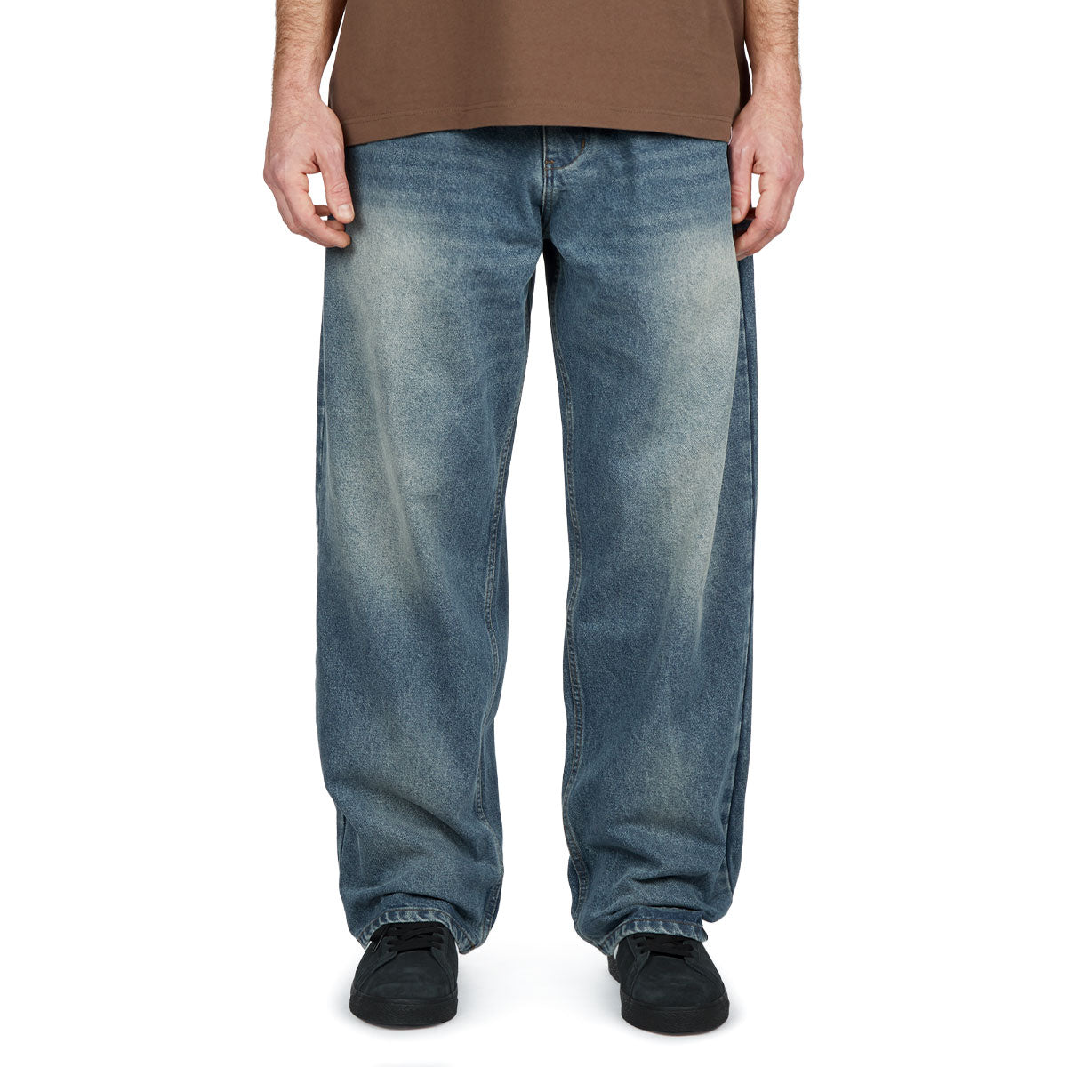 CCS Baggy Straight Denim Jeans - Sun Bleach Wash image 1