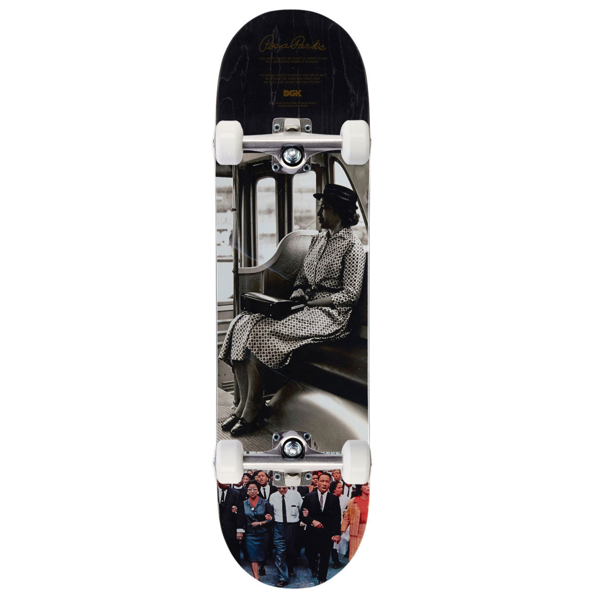 DGK x Rosa Parks Skateboard Complete - Black - 8.25