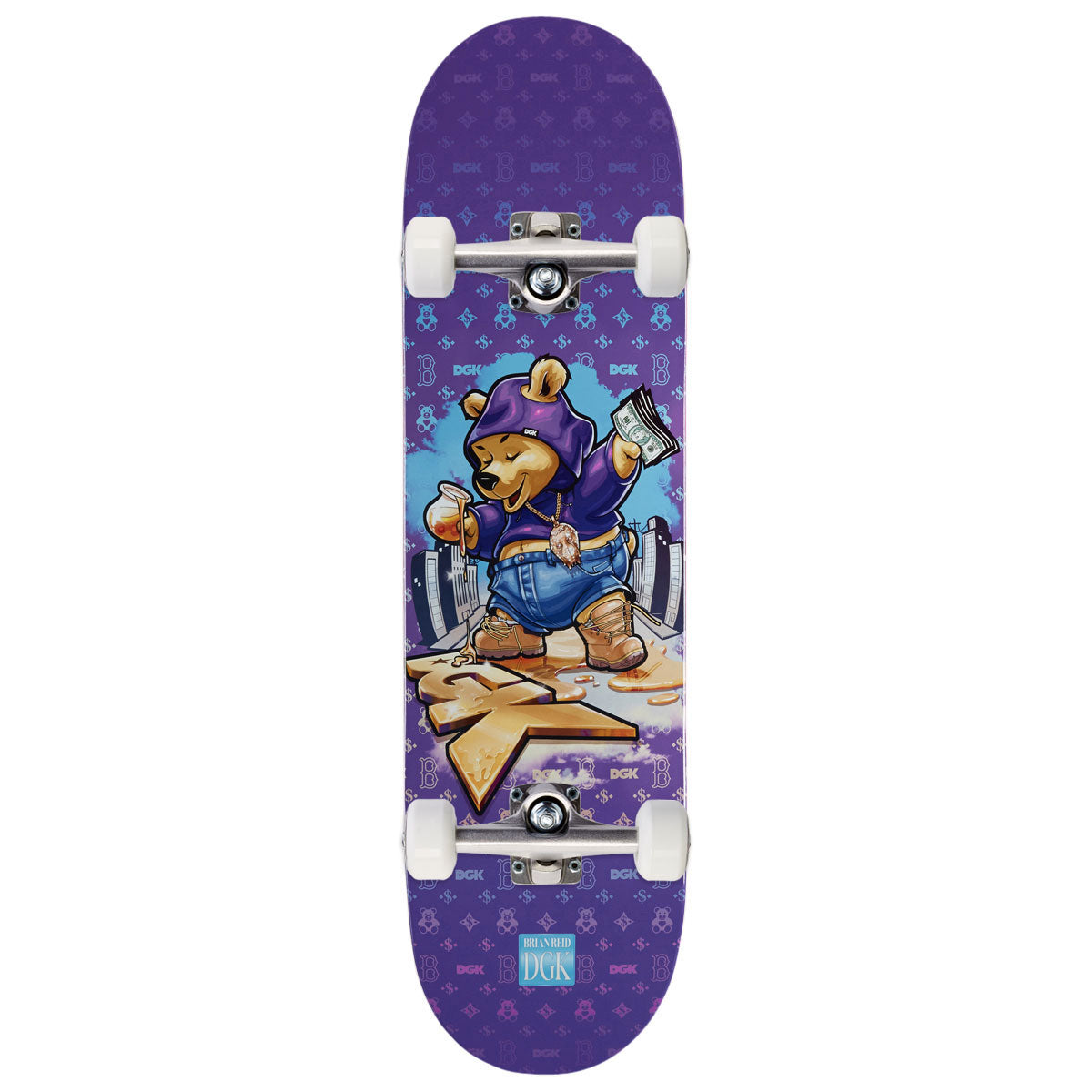 DGK Goldie Reid Skateboard Complete - Purple - 8.38