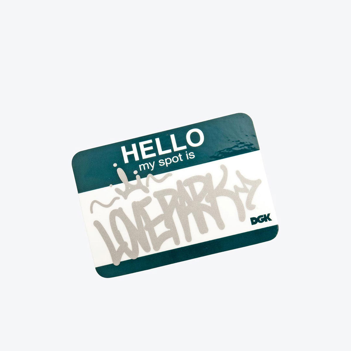 DGK My Spot Is Love Park Sticker - Green image 1