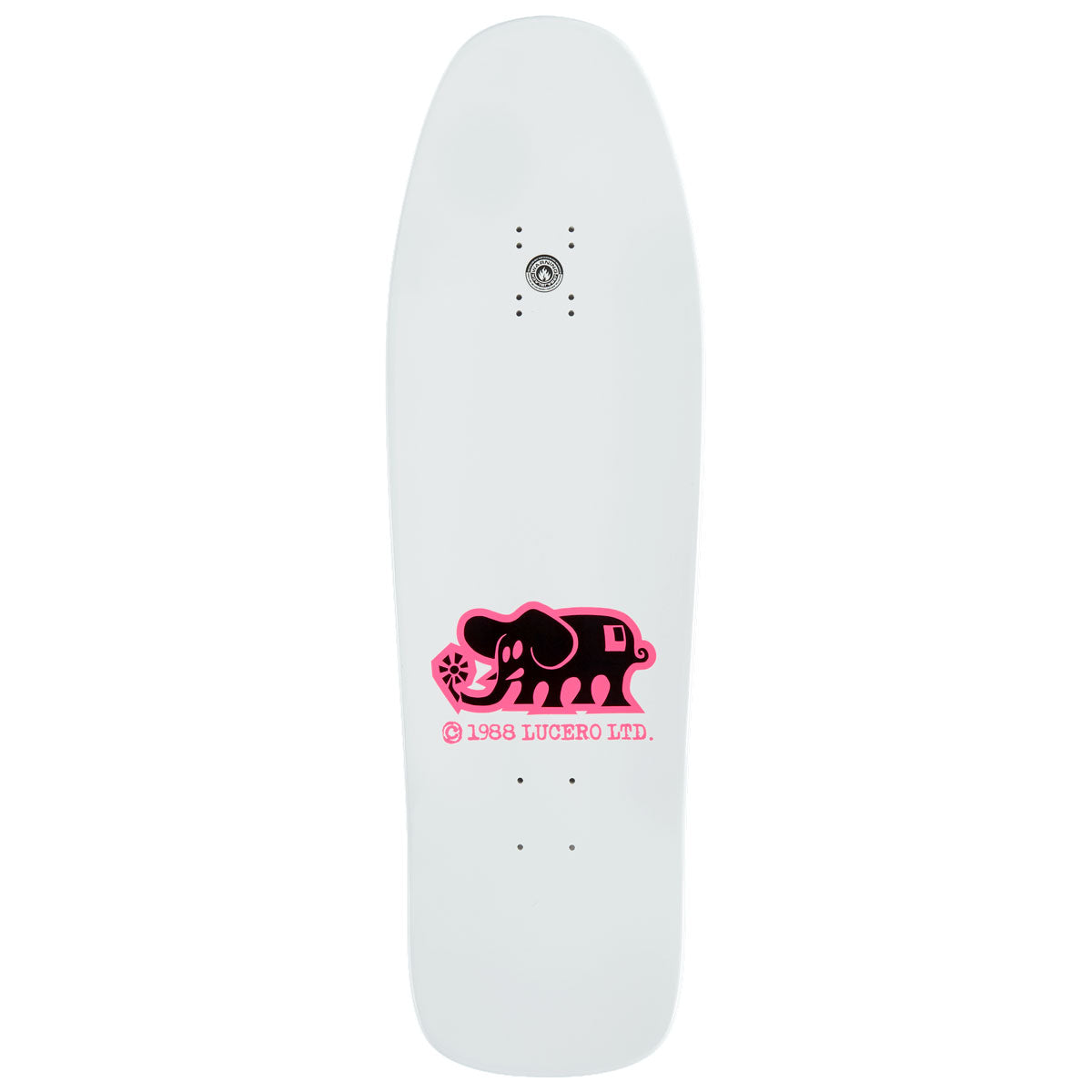 Black Label John Lucero Splatter Cross Skateboard Complete - White - 9.88