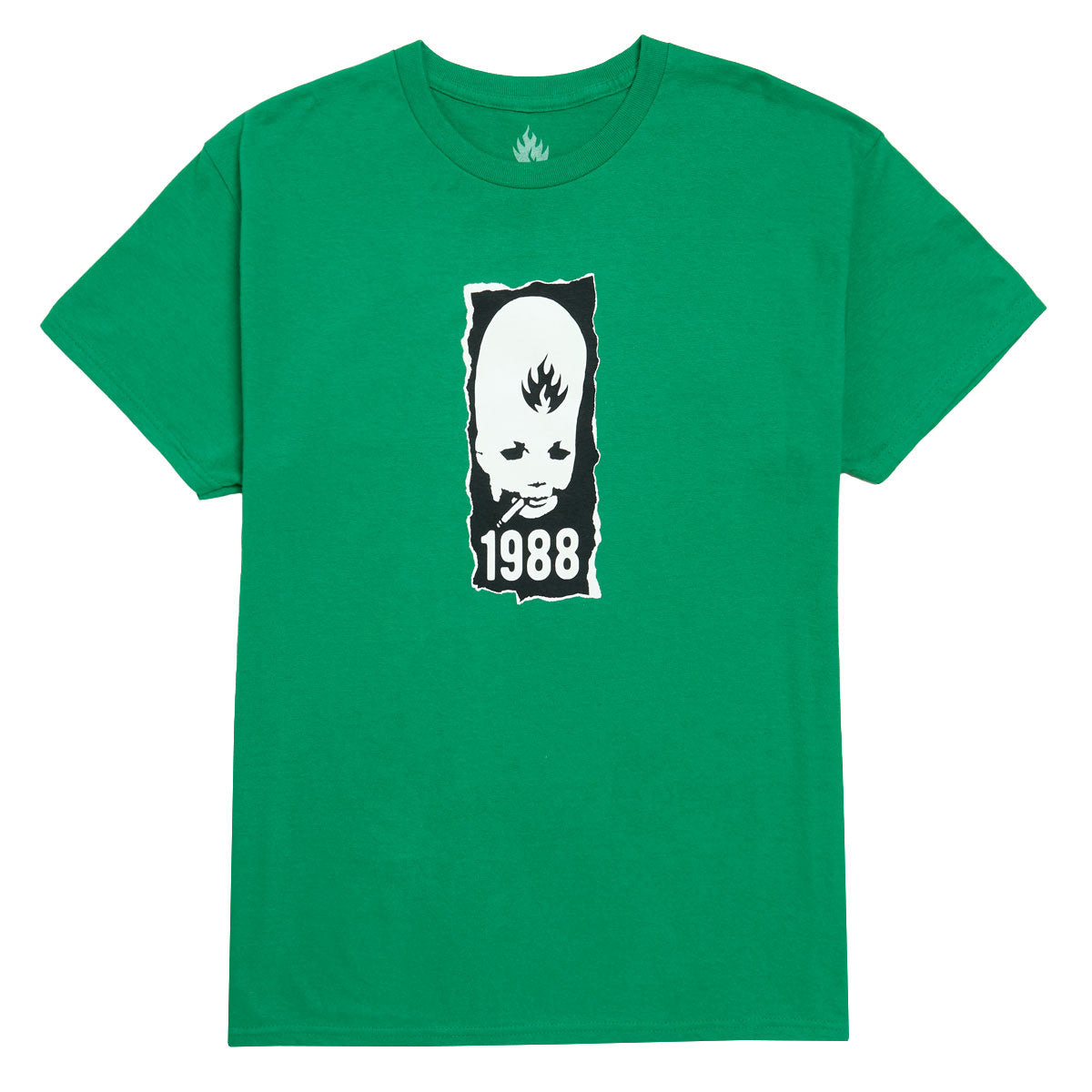Black Label Thumbhead Torn T-Shirt - Green image 1