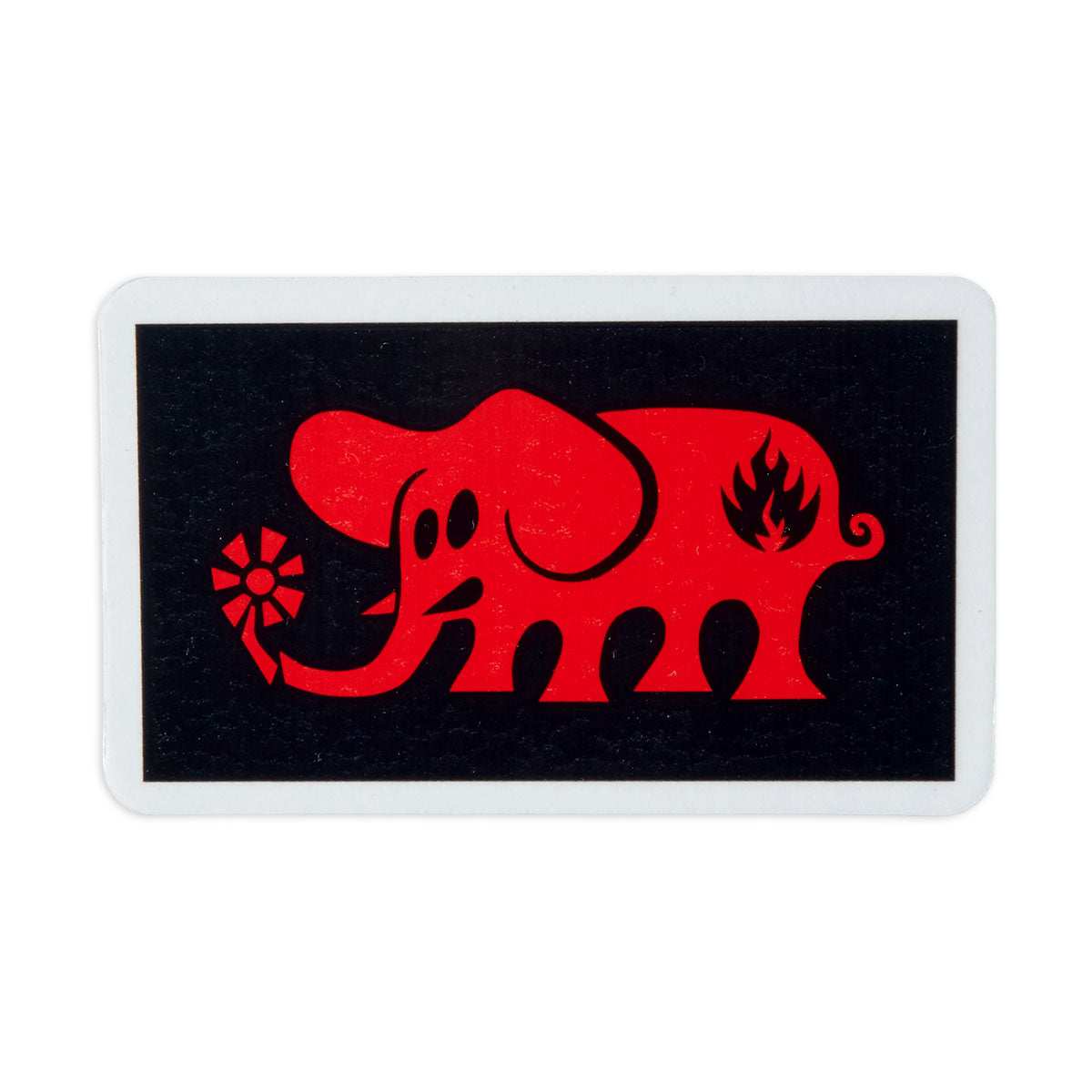 Black Label Elephant Block Sticker - Assorted image 1