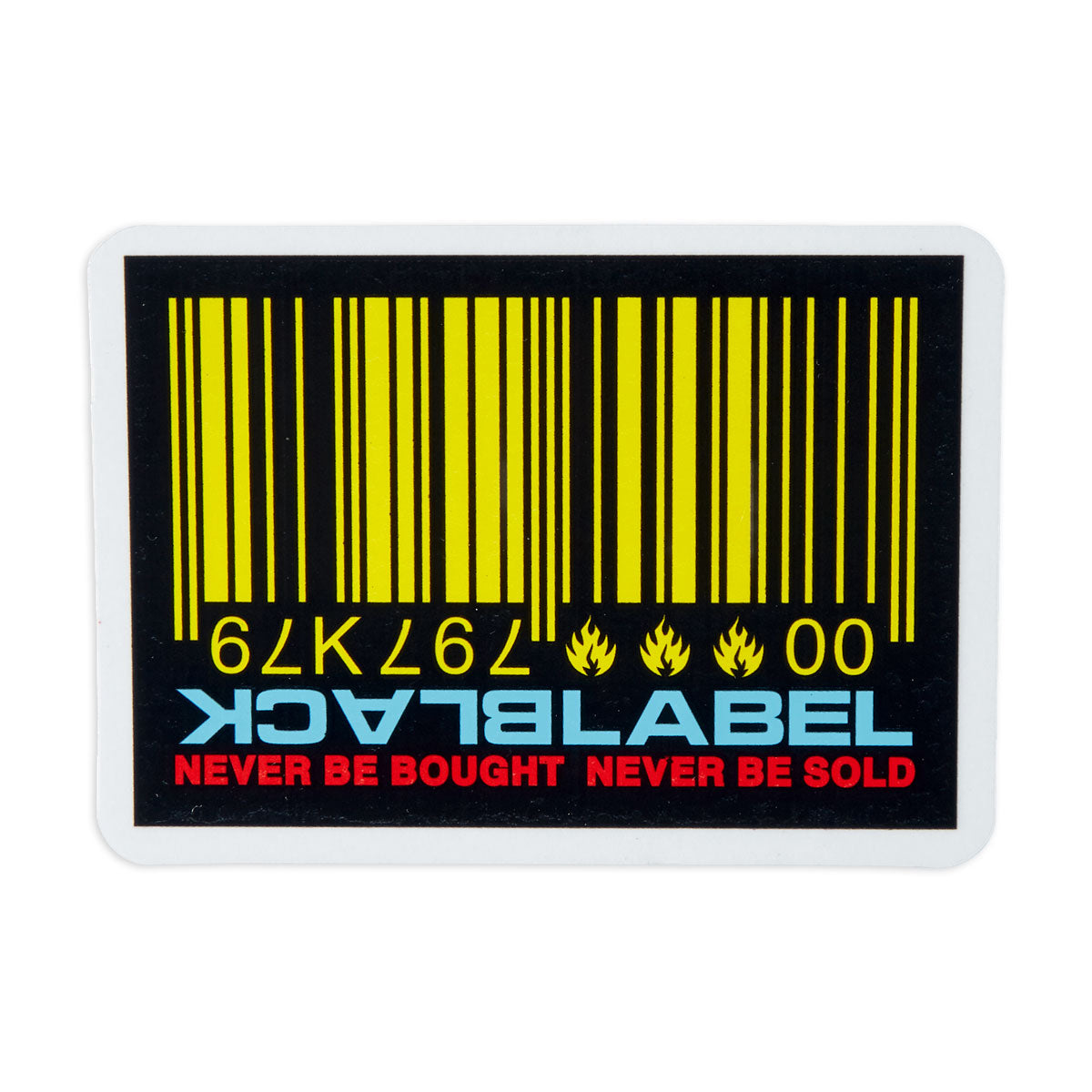 Black Label Barcode Sticker - Assorted image 1