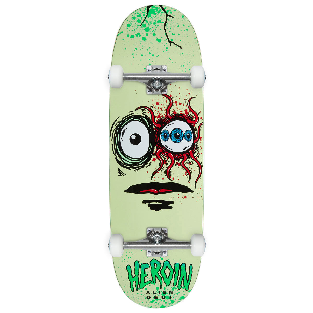 Heroin Space Egg 3 Skateboard Complete - 10.00