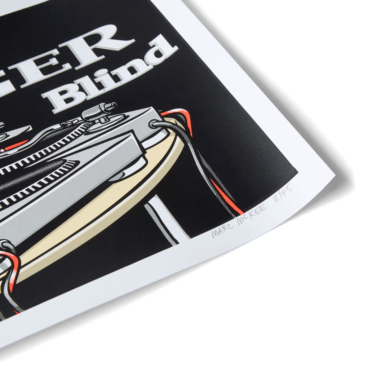 Pragmatic Prints x Blind Ronnie Creager Mixmaster Print - Red/Silver image 2