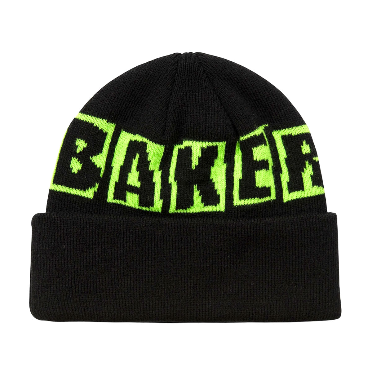 Baker Brand Logo Beanie - Black/Green image 1