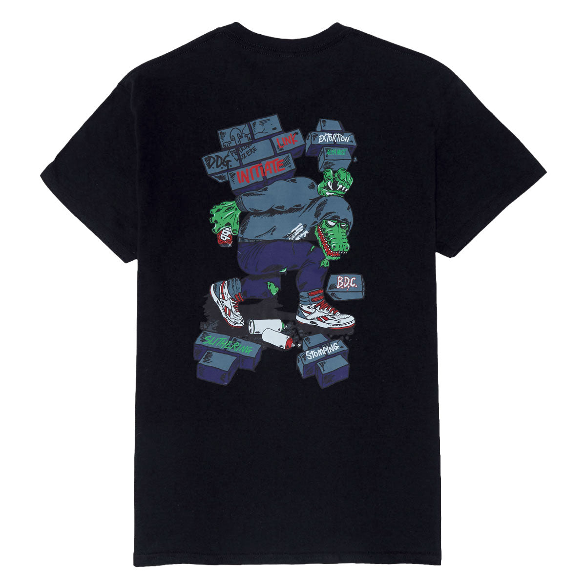 Heroin Swampy Stomp T-Shirt - Black image 1