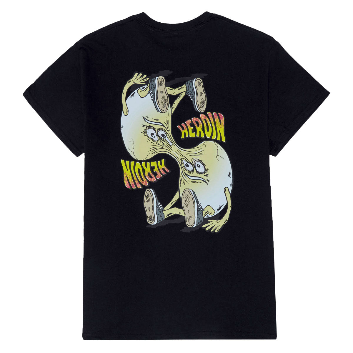 Heroin Merged T-Shirt - Black image 1