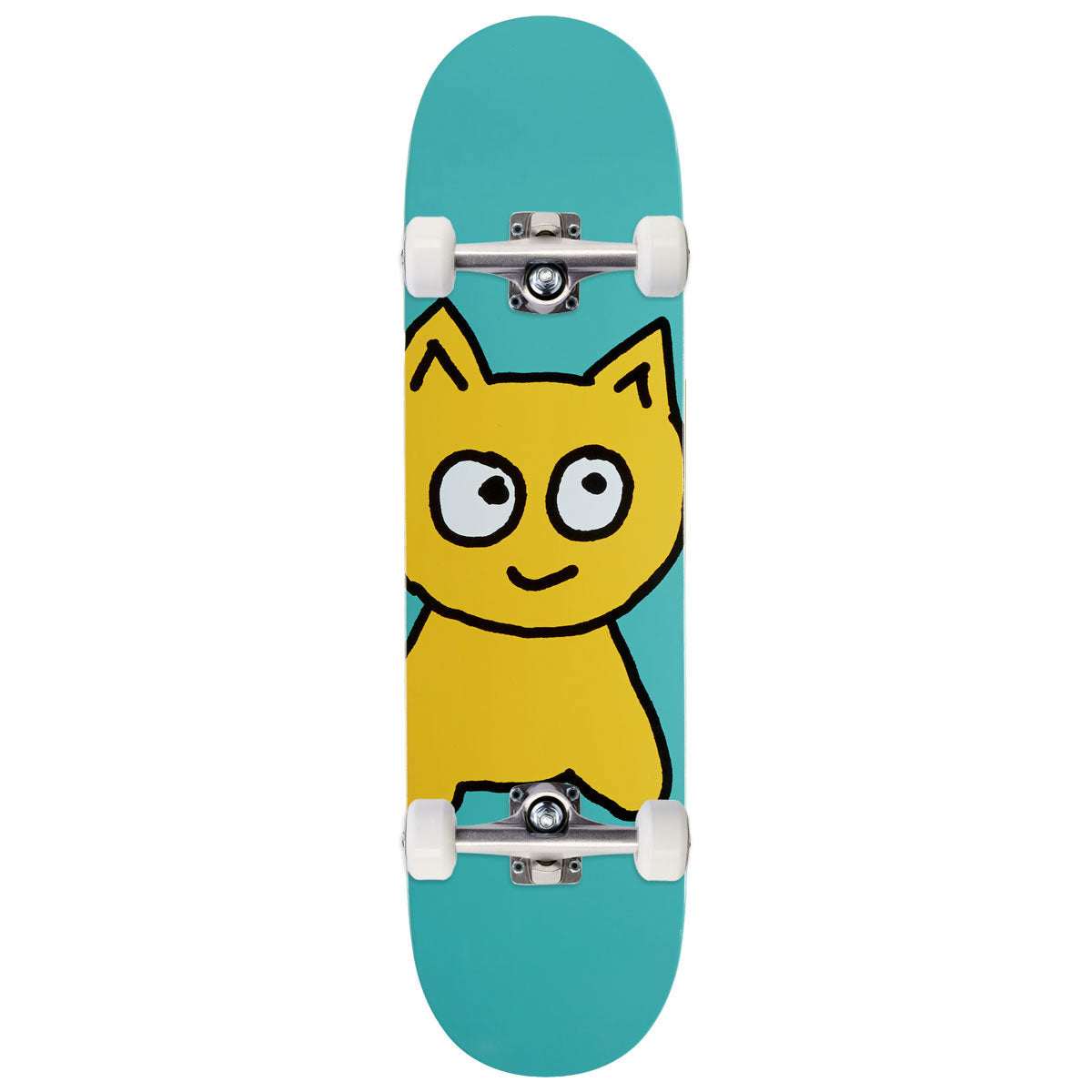 Meow Big Cat Skateboard Complete - Teal - 8.25