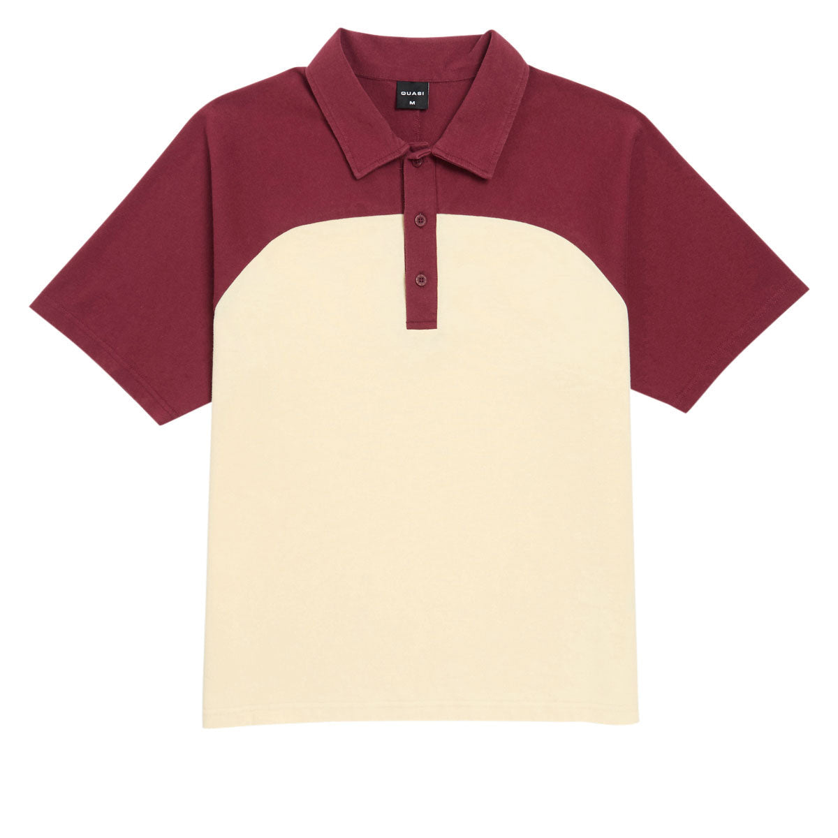 Quasi Leslie Raglan Polo Shirt - Maroon image 1