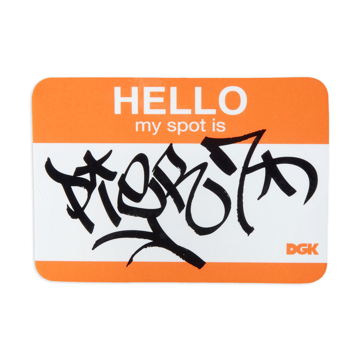 DGK My Spot Is Pier 7 Sticker image 1