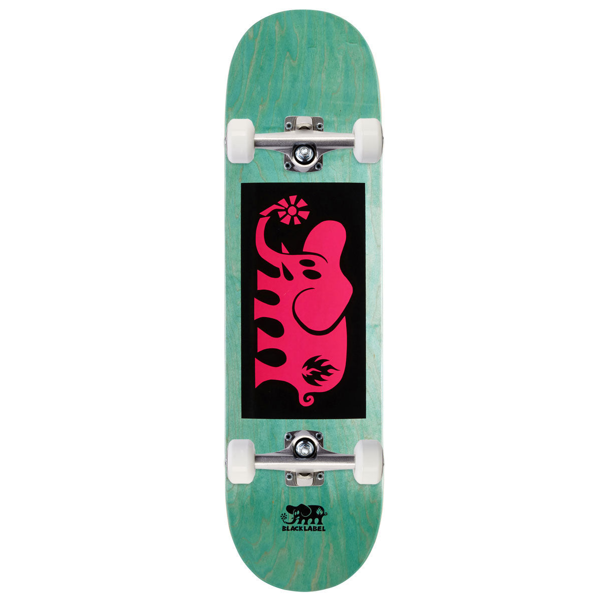 Black Label Elephant Block Skateboard Complete - Pink - 8.25