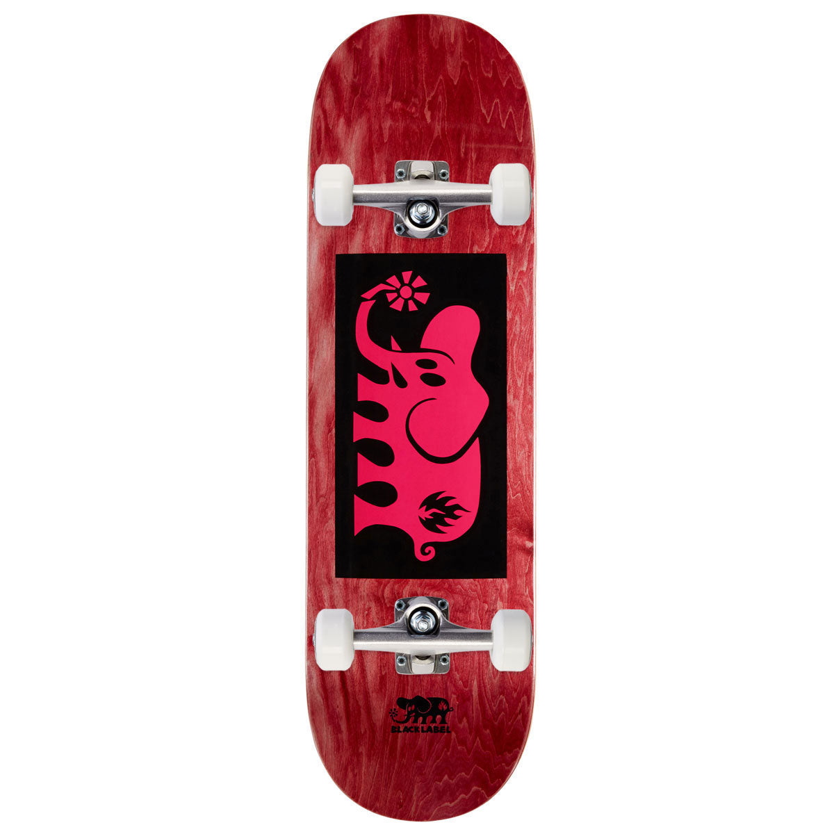 Black Label Elephant Block Skateboard Complete - Pink - 8.75