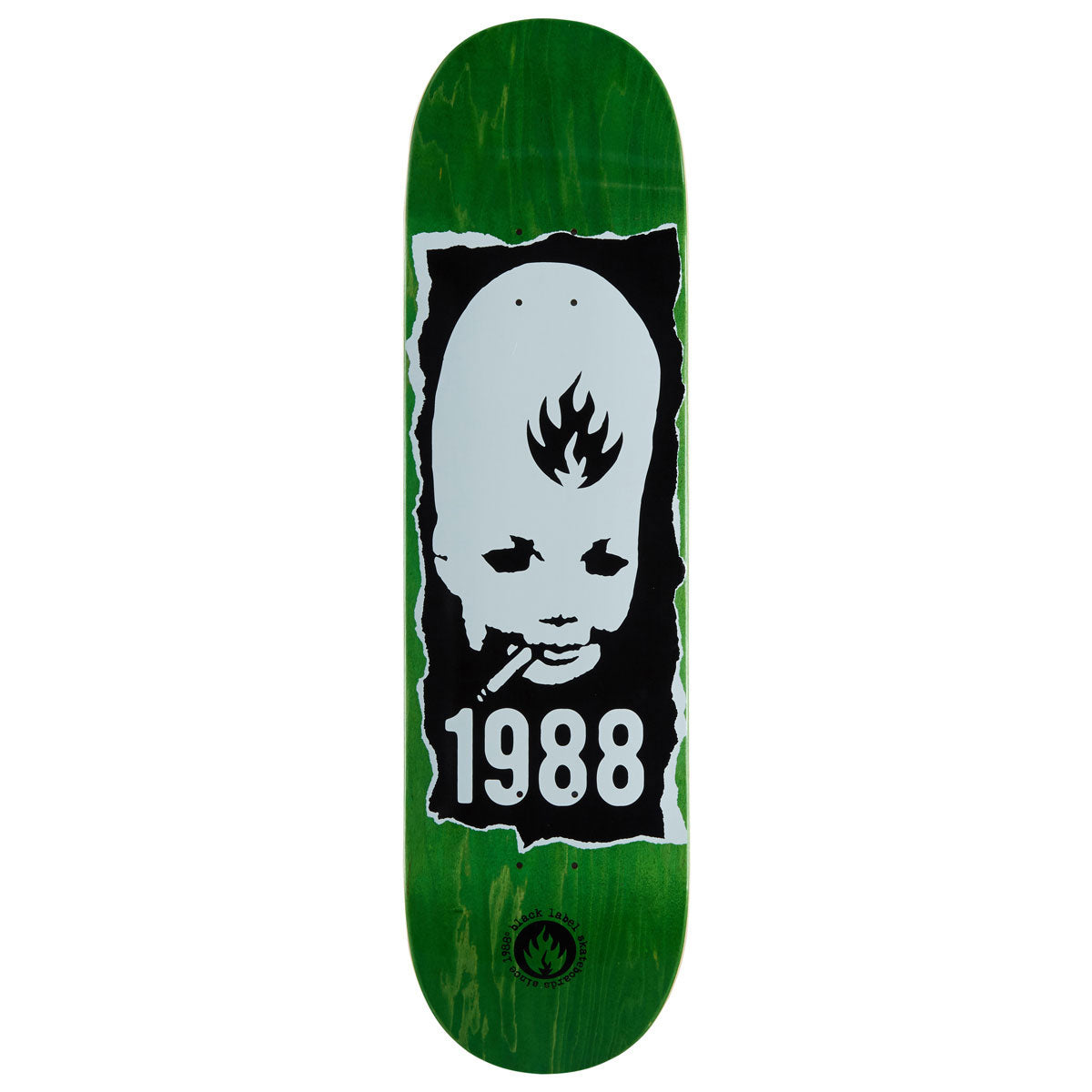 Black Label Thumbhead Torn Skateboard Deck - 8.50